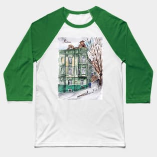 Odessa. Green house. Ukraine. Baseball T-Shirt